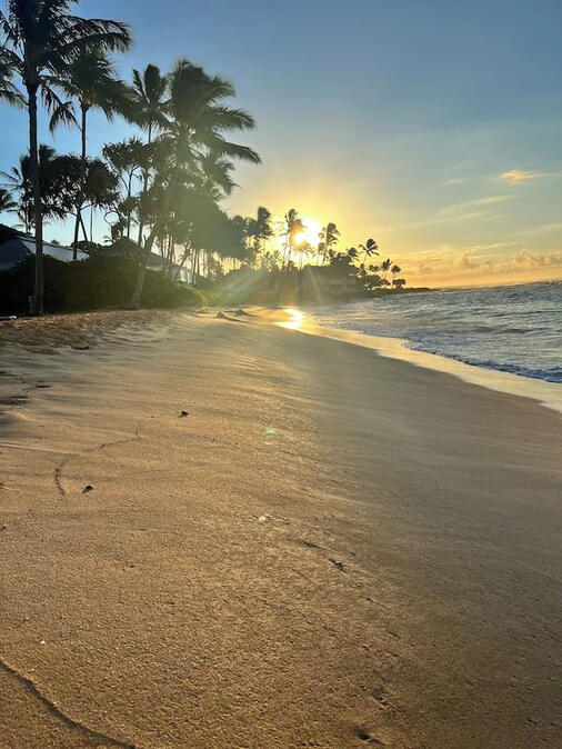 Start your day with a breathtaking beach sunrise just steps from the condo